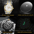 OLEVS 8691 Luxury Brand Business Quartz Waterproof Watch Men Stainless Steel Wristwatch Mens Clock Relogio Masculino